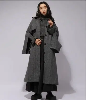 HARE 래글런 울 코트 그레이 여성용