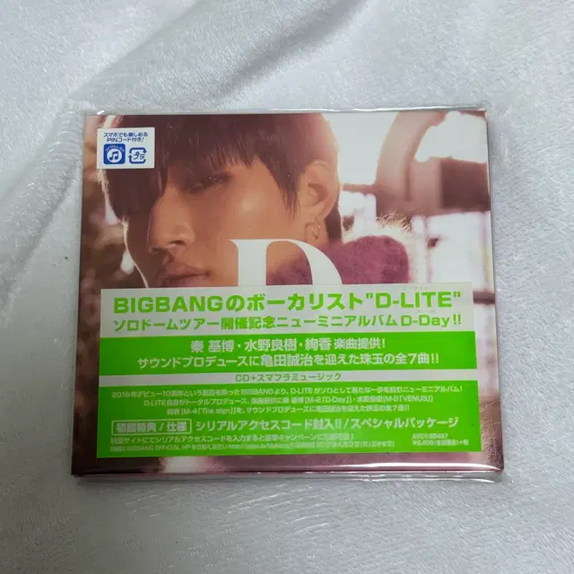 미개봉 빅뱅 강대성 일본 d-day 앨범