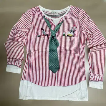 Paul Smith 스트라이프 넥타이 티셔츠