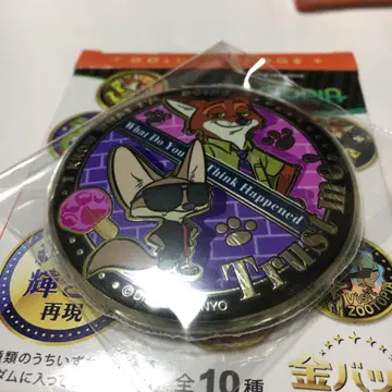 닉&피닉 주토피아 금 배지 캔뱃지