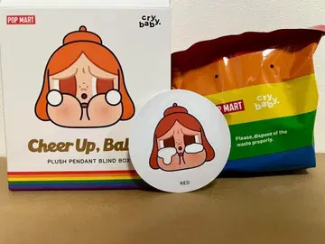 POPMART CRYBABY CHEER UP,BABY!RED 빨간색