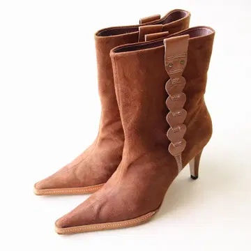 미사용 새상품 페어 앵클부츠 23cm