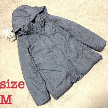 [잇츠] 다운 코트 심플 캐주얼 후드 방한 빅 루즈 레저