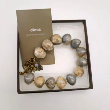DINOS 디노스 새상품 마블 비즈 목걸이 박스 포함