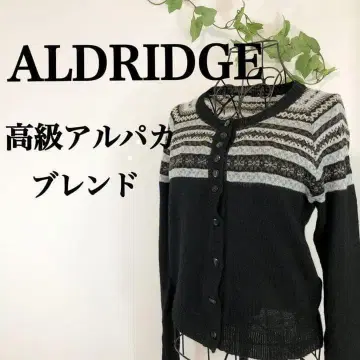 ALDRIDGE 알드리지 고급 알파카 블렌드 가디건 블랙