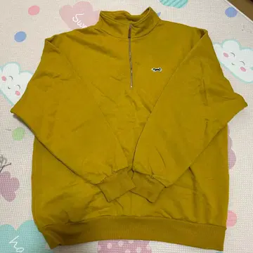 머스타드 하프 지퍼 트레이닝복