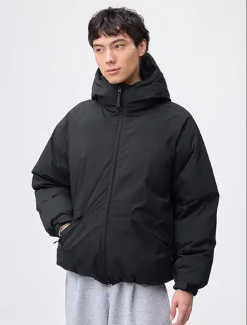 GU 웜 패디드 후드티