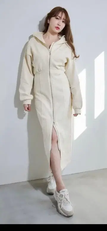 herlipto Flight Mode Zip Hoodie Dress