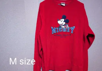[ 미키마우스 빨간색 맨투맨 M 사이즈 ]