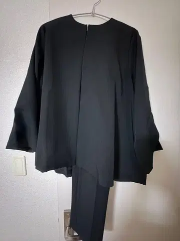 블랙 셋업 팬츠