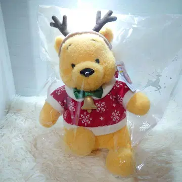 디즈니 푸우 2024년 Xmas 크리스마스 봉제 인형 택 포함 새상품