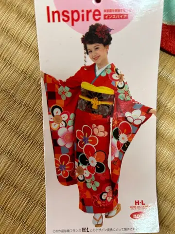 후리소데 풀세트 꽃무늬 고전