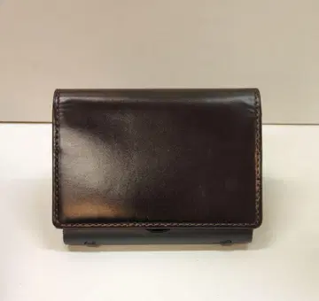 천연 가죽 가죽 명함지갑 고급 스무스 가죽 다크 브라운 남성용 여성용