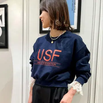 스픽 앤 스팬 MAISON NO.8 SP 쇼트 스웨트