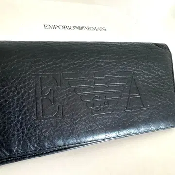 엠포리오 아르마니 장지갑 블랙 가죽