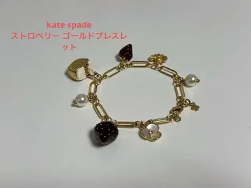 케이트 스페이드 딸기 골드 팔찌