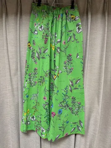 manipuri 꽃무늬 와이드 팬츠 프리 사이즈