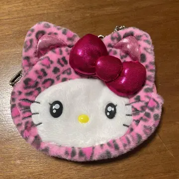 산리오 키티 갸루 고양이 페이스 파우치