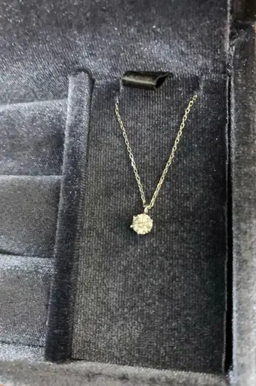 플라티나 싱글 볼 다이아몬드 목걸이 pt 850 45cm 0.252ct