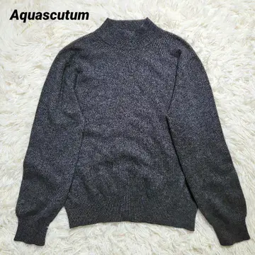 아쿠아 스큐텀 캐시미어 100% 니트 스웨터 그레이 M