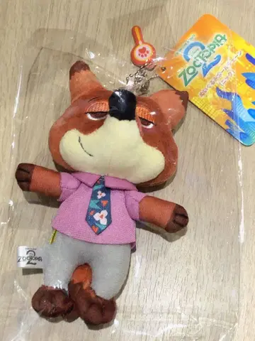 주토피아 닉 봉제 인형 볼체인