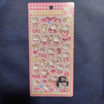 [정품] 미개봉 새상품 모자 꽁지 드롭 씰 산리오 키티