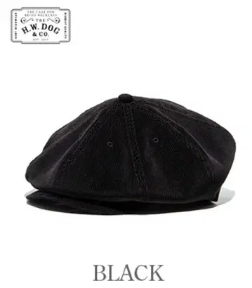 theh.w.dog&co 코듀로이 헌팅 캡 종이 택