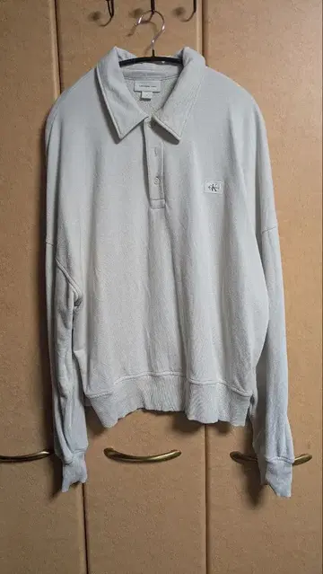 캘빈 클라인 진스 라이트 그레이 트레이닝복 S