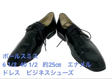 폴스미스 6 1/2 약 25cm 블랙 에나멜 드레스 비즈니스 슈즈