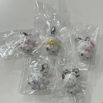 산리오 메지루시 액세서리 가챠 복슬복슬 스노우 세미 컴플리트