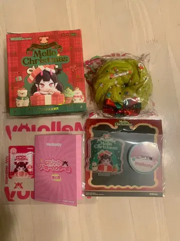 Mellojoy 스퀴즈 크리스마스 리스팬 아크릴 스탠드 포함