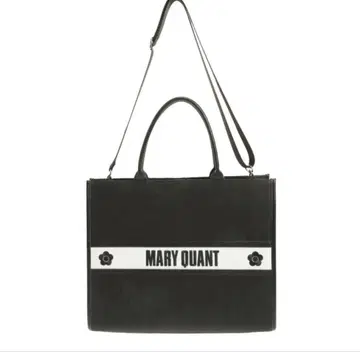 MARY QUANT 블랙 토트백 2웨이