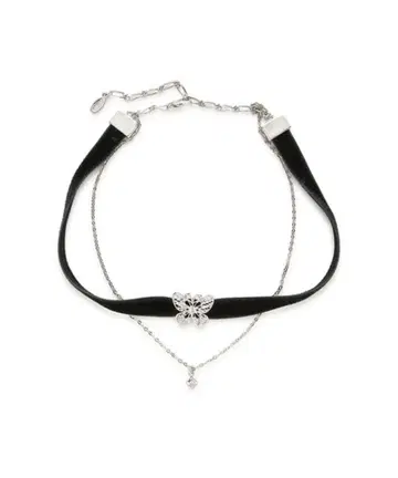 FURFUR 버터플라이 모티브 벨로아 목걸이