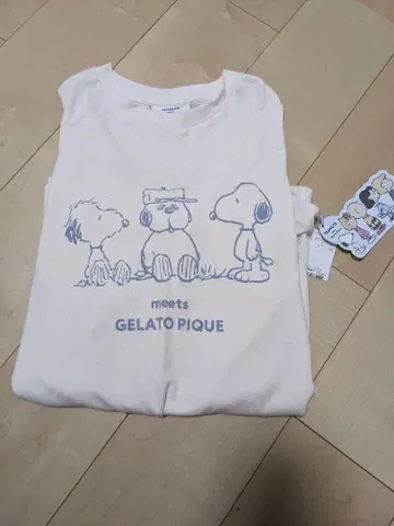 택 포함 새상품 PEANUTS x GELATO PIQUE 룸웨어 M