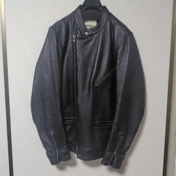 번 아웃 가죽 자켓