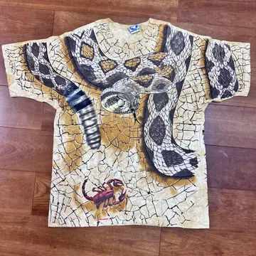 LIQUID BLUE 뱀 셔츠 L 리키드블루 빈티지 USA