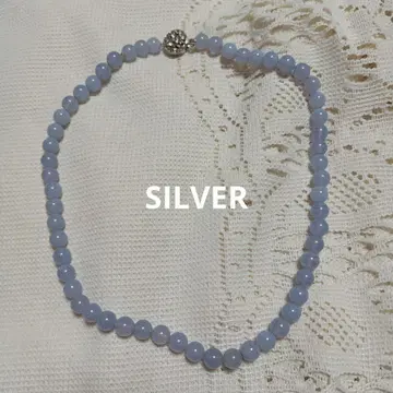 블루 레이스 SILVER 목걸이