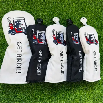 새상품 5세트 도라에몽 골프클럽 헤드커버 1+35+UTUT 블랙 화이트