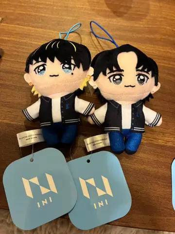 INI 타카츠카 히로무 후지마키 쿄스케 봉제 인형 2체 세트