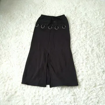 프론트 슬릿 타이트 스커트 F 허리밴딩 안감 플리스