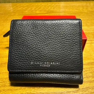 GIANNI CHIARINI 블랙 3단 폴더형 지갑