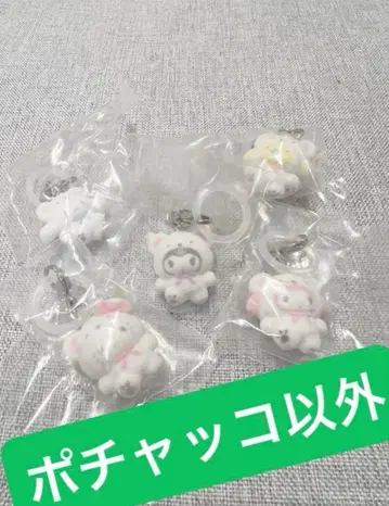 산리오 메지루시 액세서리 폭신폭신 스노우 5종 세트 포차코 제외