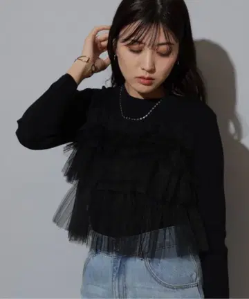 [ Mystrada ] 베어 프릴 니트