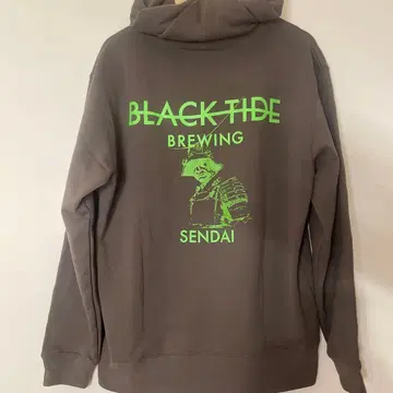 Black Tide Brewing 후드티 BTB 브라운 L 사이즈
