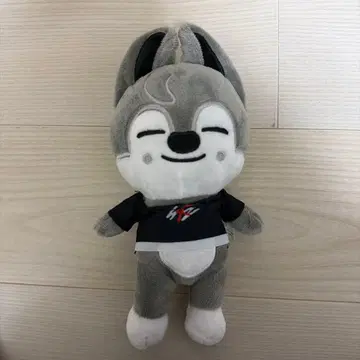 그레이 웃는 얼굴 봉제 인형 방찬 스키즈