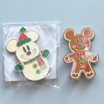 디즈니랜드 랜야드 핀 배지 크리스마스 스노우맨