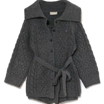 Pam cable knit set up Gray