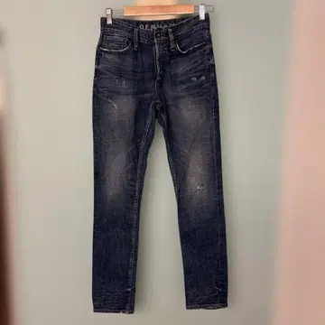 [ 덴함 ] RAZOR SLIM FIT 데미지 가공 데님 청바지
