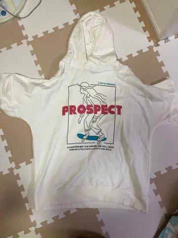 긴팔 화이트 후드티