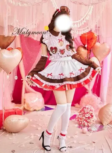 마리 문 발렌타인 코스프레 의상 세트 크리스마스에도
